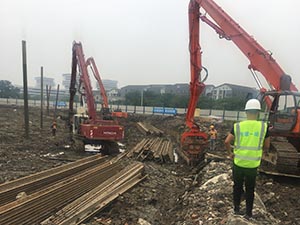 拉森樁-中建一局-浙江湖畔大學(xué)創(chuàng)業(yè)研究中心項目